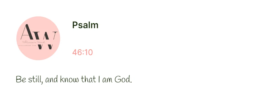 Psalm 46-10